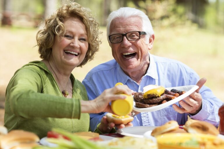 Couple is excited about summer bbq
