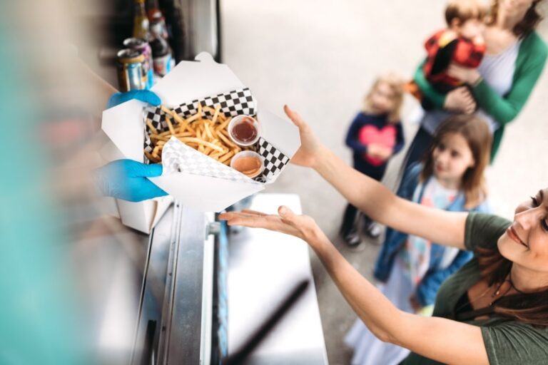 family event with food trucks